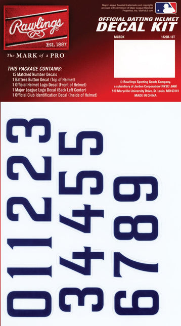 San Diego Padres Rawlings MLB Official Batting Helmet Replica Decal Kit