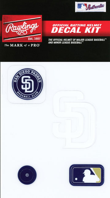 San Diego Padres Rawlings MLB Official Batting Helmet Replica Decal Kit