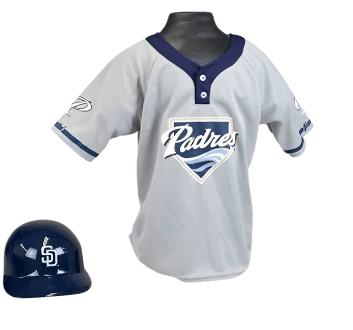 San Diego Padres Franklin Youth MLB Kids Team Helmet, Jersey & Wristband Uniform Set