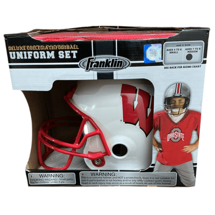 Wisconsin Badgers Franklin Medium Deluxe Collegiate Uniform Set - GT - Wholesale.com