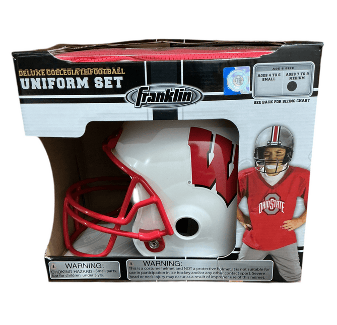 Wisconsin Badgers Franklin Medium Deluxe Collegiate Uniform Set - GT - Wholesale.com