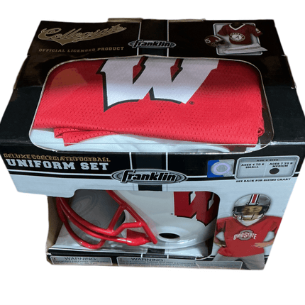 Wisconsin Badgers Franklin Medium Deluxe Collegiate Uniform Set - GT - Wholesale.com