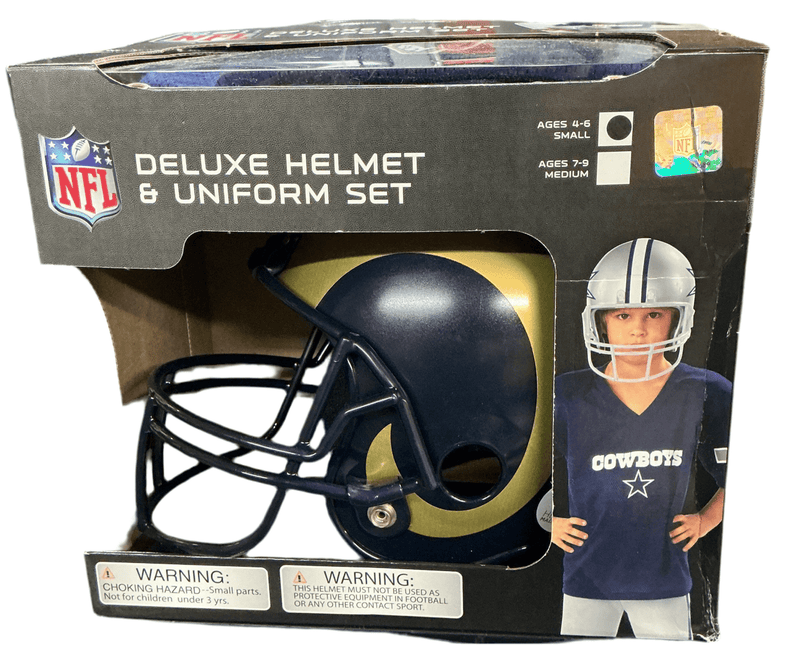 St. Louis Rams Small NFL Deluxe Helmet and Uniform Set - GT - Wholesale.com