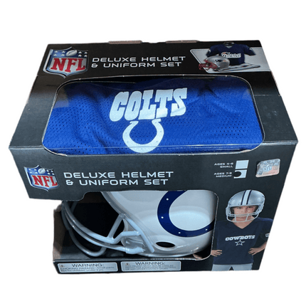Indianapolis Colts Small NFL Deluxe Helmet and Uniform Set - GT - Wholesale.com