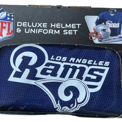 Los Angeles Rams Medium NFL Deluxe Helmet and Uniform Set - GT - Wholesale.com