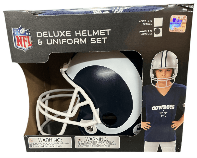 Los Angeles Rams Medium NFL Deluxe Helmet and Uniform Set - GT - Wholesale.com