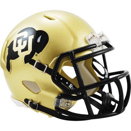 Colorado Buffaloes Gold Riddell NCAA Speed Mini Helmet