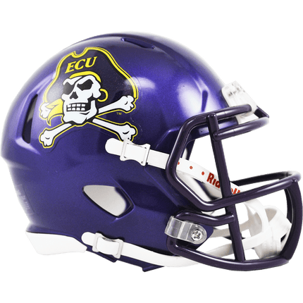 East Carolina Pirates Purple Riddell NCAA Speed Mini Helmet