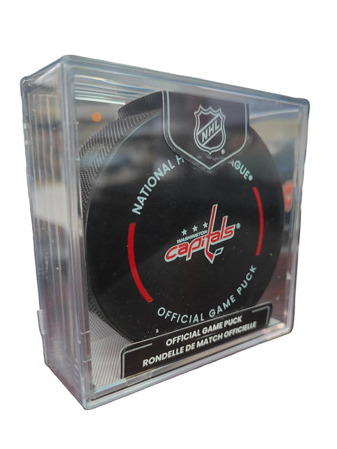 Washington Capitals NHL Official Game Hockey Puck in Cube 2025 - 2026 - GT - Wholesale.com