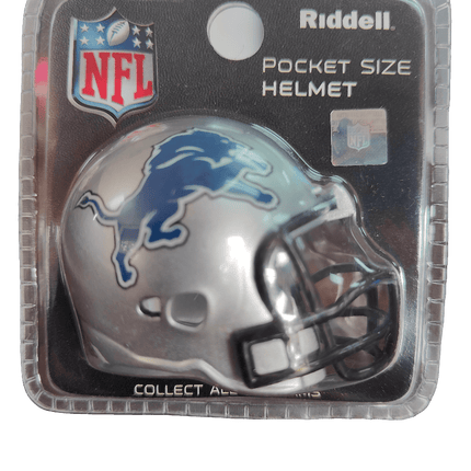 Detroit Lions Throwback Riddell NFL Revolution Pocket Pro Helmet - GT - Wholesale.com