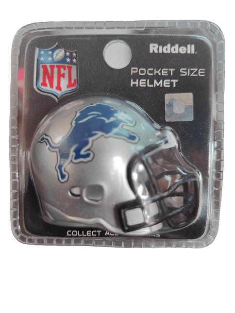 Detroit Lions Throwback Riddell NFL Revolution Pocket Pro Helmet - GT - Wholesale.com