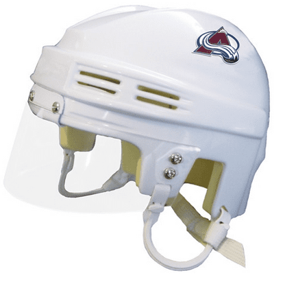 colorado avalanche football helmet Colorado Avalanche SportStar NHL Hockey Player Mini Helmet