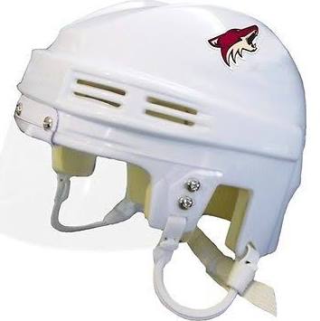 Phoenix Coyotes SportStar NHL Hockey Player Mini Helmet - White
