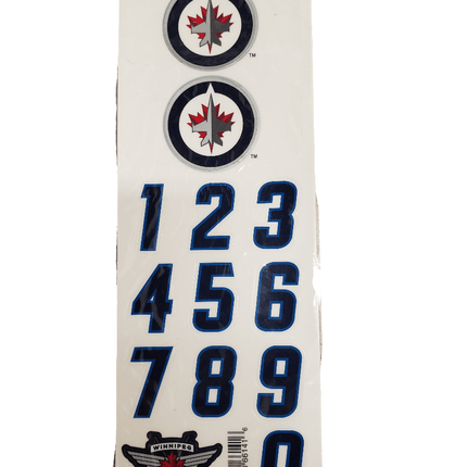 Winnipeg Jets Sportstar NHL Hockey Helmet On - Ice Decals Kit - White - GT - Wholesale.com