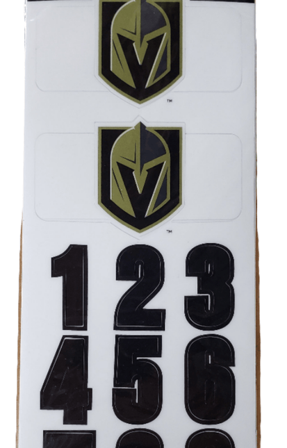 Las Vegas Golden Knights Sportstar NHL Hockey Helmet On - Ice Decals Kit - White - GT - Wholesale.com