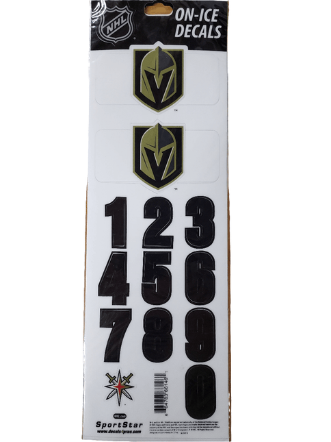 Las Vegas Golden Knights Sportstar NHL Hockey Helmet On - Ice Decals Kit - White - GT - Wholesale.com