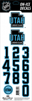 Utah Hockey Club Sportstar NHL Hockey Helmet On-Ice Decals Kit - White