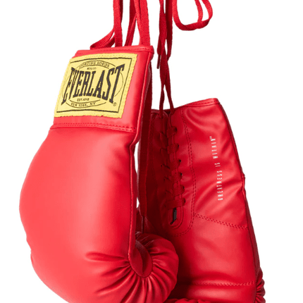 Everlast Red Lace Autograph Boxing Gloves - 1 Pair - GT - Wholesale.com