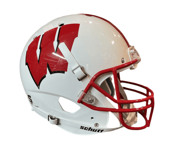 badger football helmet image Wisconsin Badgers Schutt NCAA College Football Replica Full Size Helme – GT-Wholesale.com