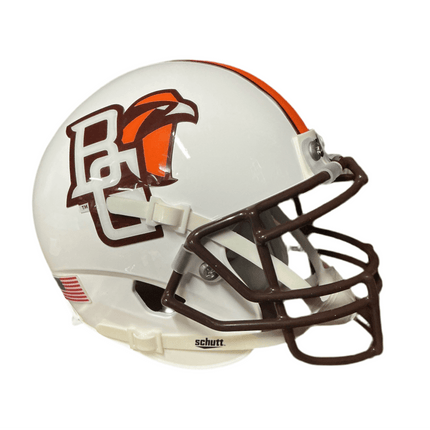 Bowling Green Falcons White Schutt NCAA College Football Authentic Mini Helmet - GT - Wholesale.com