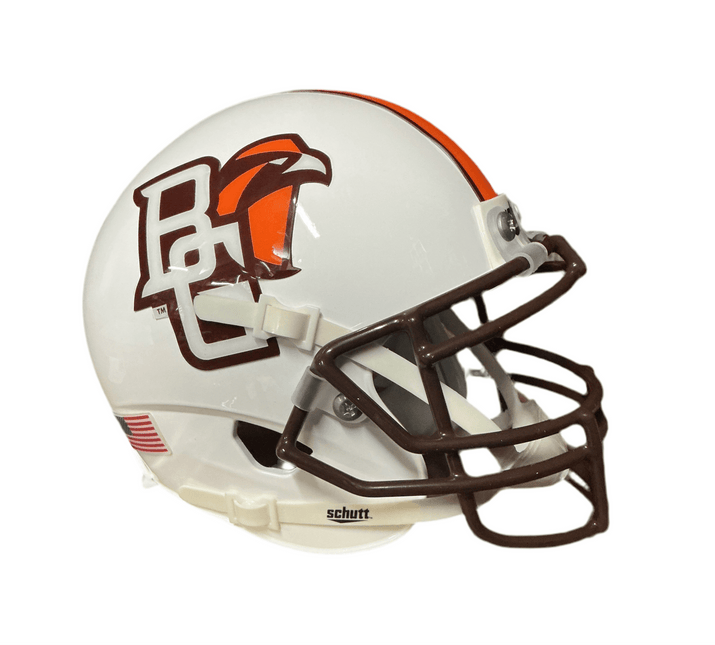 Bowling Green Falcons White Schutt NCAA College Football Authentic Mini Helmet - GT - Wholesale.com