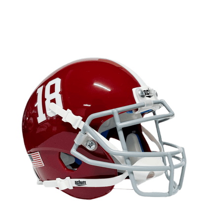 Alabama Crimson Tide #18 Schutt NCAA College Football Authentic Mini Helmet