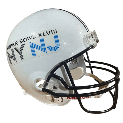 VSR4 Super Bowl 48 XLVIII Riddell NFL Replica Full Size Helmet - GT - Wholesale.com