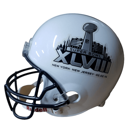 VSR4 Super Bowl 48 XLVIII Riddell NFL Replica Full Size Helmet - GT - Wholesale.com