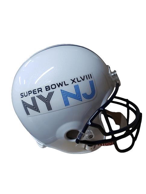 VSR4 Super Bowl 48 XLVIII Riddell NFL Replica Full Size Helmet - GT - Wholesale.com