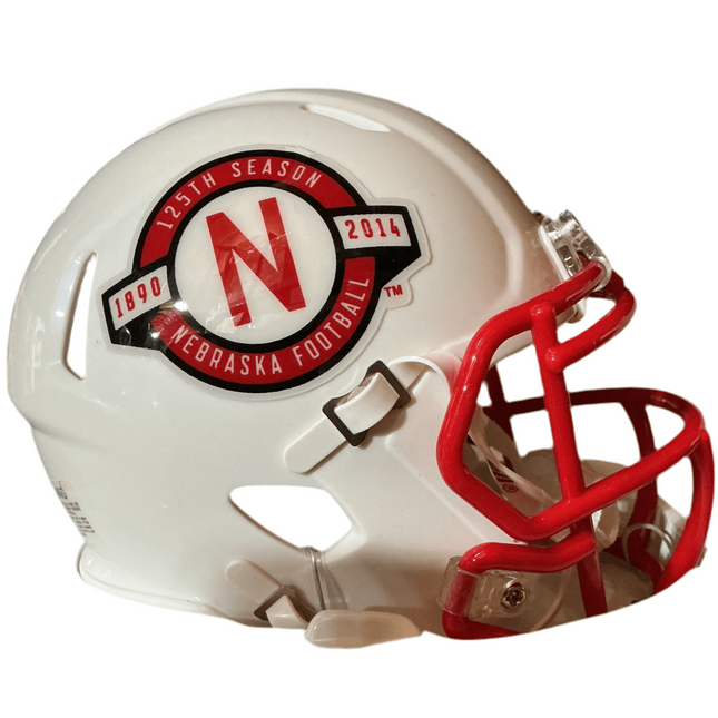 Nebraska Cornhuskers 125th Anniversary Riddell NCAA Speed Mini Helmet - GT - Wholesale.com