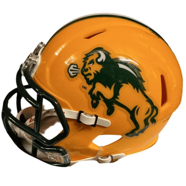 North Dakota State Bison 2015 National Champs Riddell NCAA Speed Mini Helmet - GT - Wholesale.com