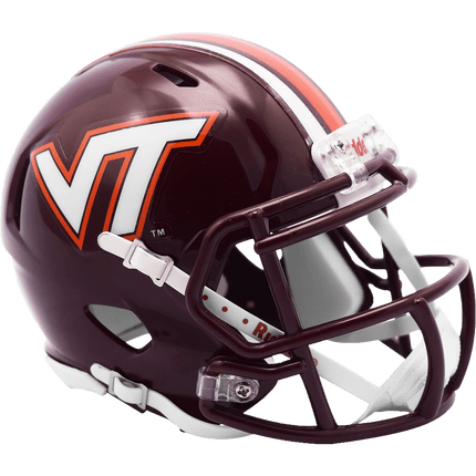 Virginia Tech Hokies Maroon Riddell NCAA Speed Mini Helmet