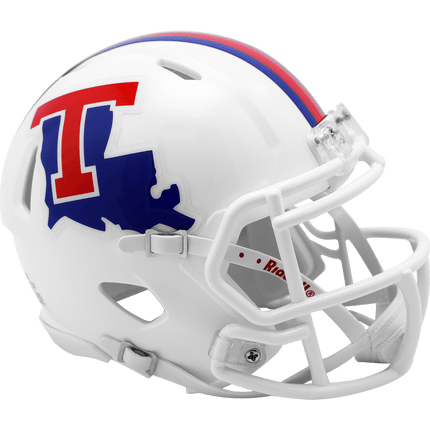 Louisiana Tech Bulldogs White Riddell NCAA Speed Mini Helmet