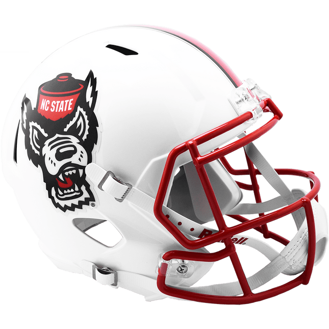 North Carolina State Wolfpack Tuffy White Riddell NCAA Speed Replica Helmet