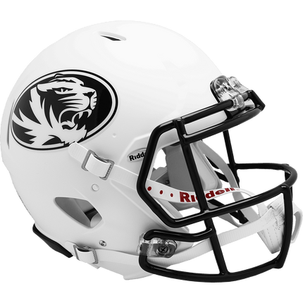 Missouri Tigers Matte White Riddell NCAA Authentic Speed Full Size Helmet