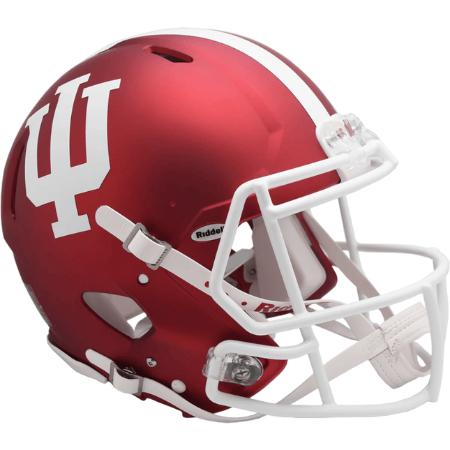 Indiana Hoosiers Crimson Riddell NCAA Authentic Speed Full Size Helmet - GT - Wholesale.com