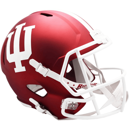 Indiana Hoosiers Crimson Riddell NCAA Deluxe Replica Speed Full Size Helmet - GT - Wholesale.com