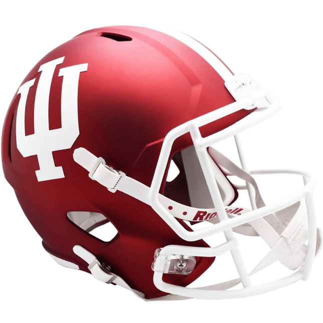 Indiana Hoosiers Crimson Riddell NCAA Deluxe Replica Speed Full Size Helmet - GT - Wholesale.com