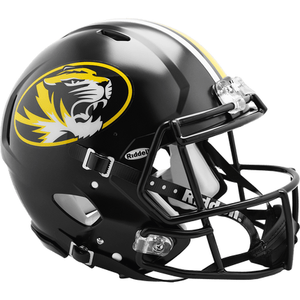 Missouri Tigers Matte Black Riddell NCA Authentic Speed Full Size Helmet