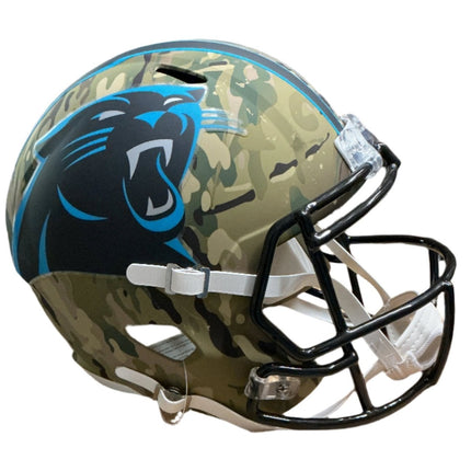 Carolina Panthers Camo Alternate Riddell NFL Deluxe Replica Speed Full Size Helmet - GT - Wholesale.com
