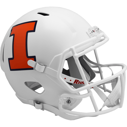 Illinois Fighting Illini White Riddell NCAA Replica Speed Helmet
