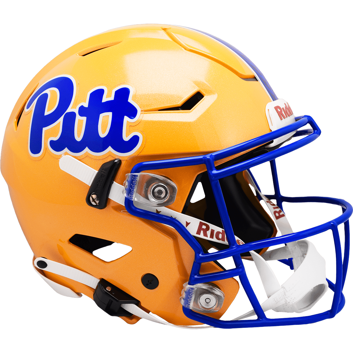 ncaa speedflex helmet Pittsburgh Panthers Gold Riddell NCAA Authentic Speedflex Full Size He – GT-Wholesale.com