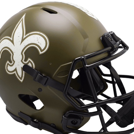 New Orleans Saints 2022 Salute To Service Riddell NFL Authentic Speed Full Size Helmet