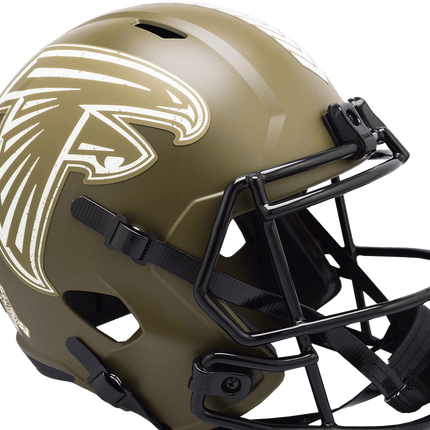 Atlanta Falcons 2022 Salute To Service Riddell NFL Deluxe Replica Speed Full Size Helmet - GT - Wholesale.com