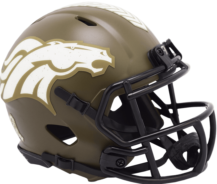 Denver Broncos 2022 Salute To Service Riddell NFL Speed Mini Helmet