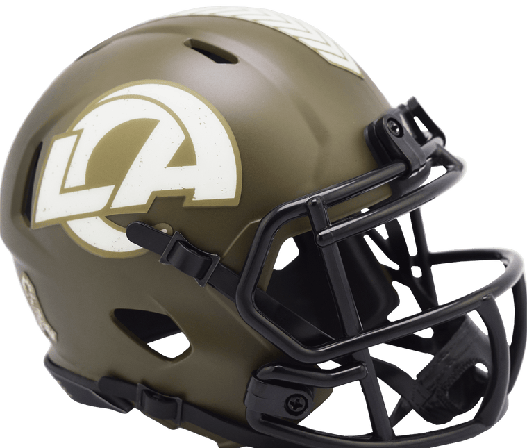 Los Angeles Rams 2022 Salute To Service Riddell NFL Speed Mini Helmet