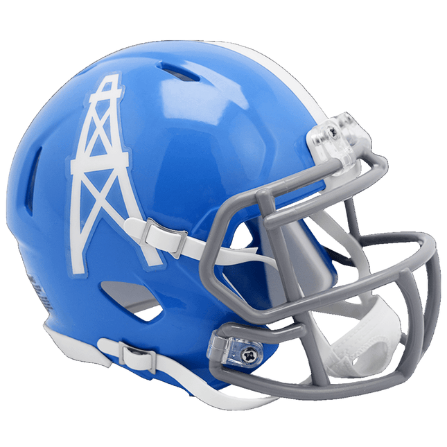 Houston Oilers 1960 - 1962 Throwback Riddell NFL Speed Mini Helmet - GT - Wholesale.com