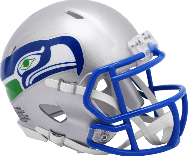 Seattle Seahawks 1983-2001 Throwback Riddell NFL Speed Mini Helmet –