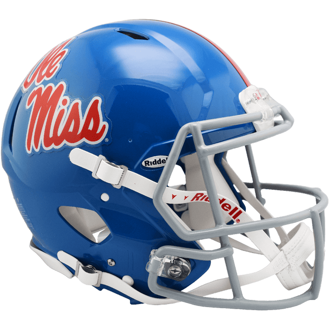 Mississippi Ole Miss Rebels Powder Blue Authentic Riddell NCAA Speed Full Size Helmet