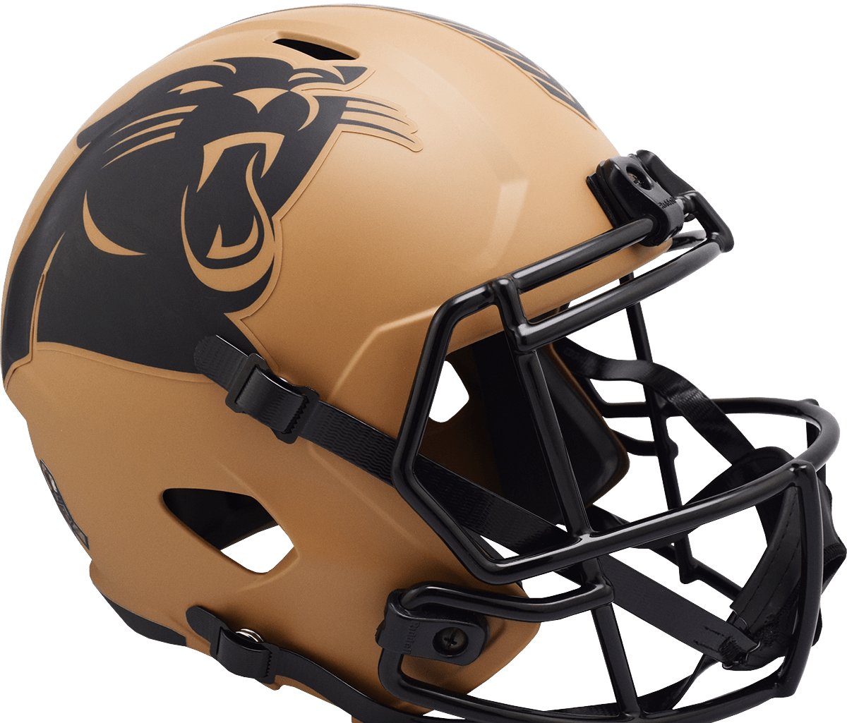 carolina panthers replica football helmet Carolina Panthers 2023 Salute To Service Riddell NFL Deluxe Replica Speed Full Size Helmet
